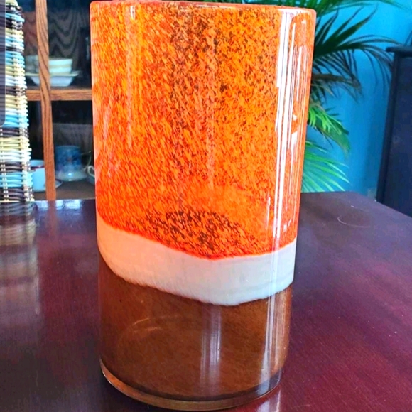 Beautiful speckled glass vase - Picture 1 of 1